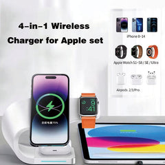 Magnetic wireless charger three -in -one fast filling Apple mobile phone/headset/iwatch DS00124