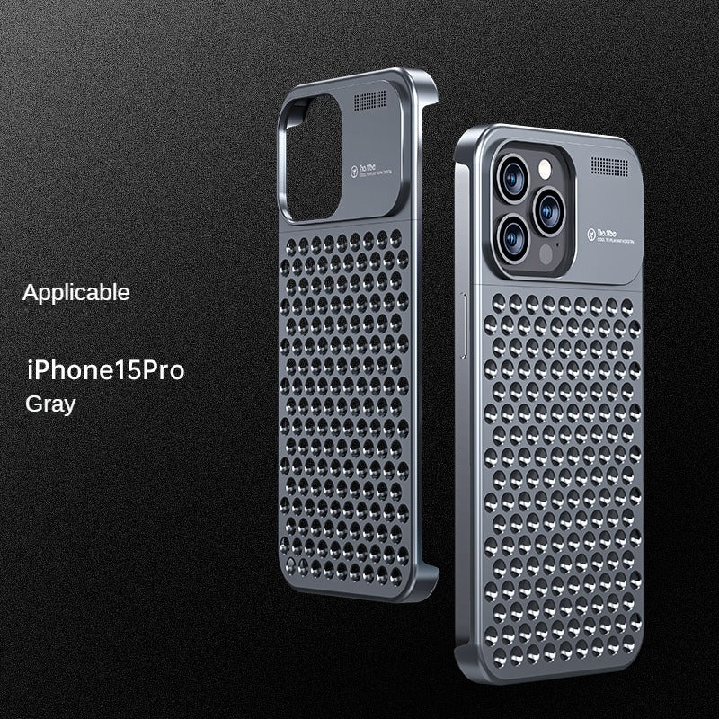 Aromatherapy phone case iphone13iPhone14 iphone15 Aluminum alloy anti-fall heat dissipation bezel slim DS00081