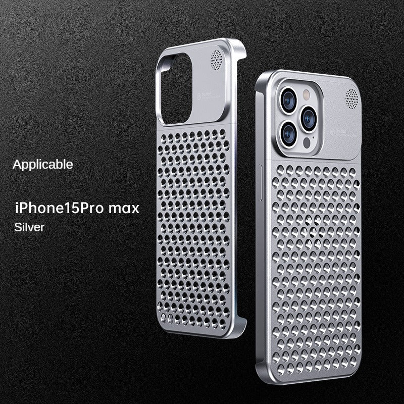 Aromatherapy phone case iphone13iPhone14 iphone15 Aluminum alloy anti-fall heat dissipation bezel slim DS00081