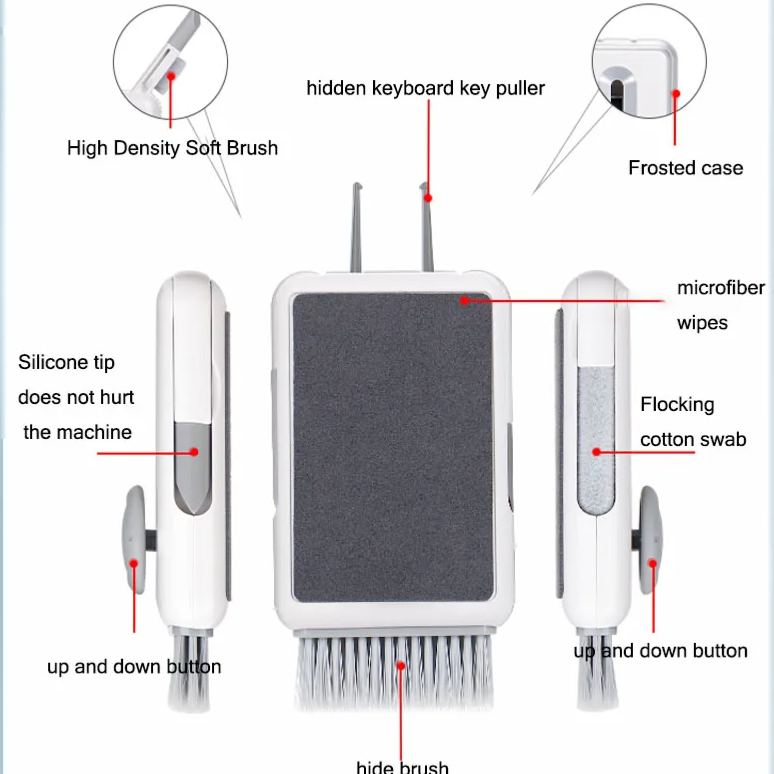 6-in-1 Keyboard Cleaner, Laptop Screen Cleaner, Electronic Cleaner Kit DS00021