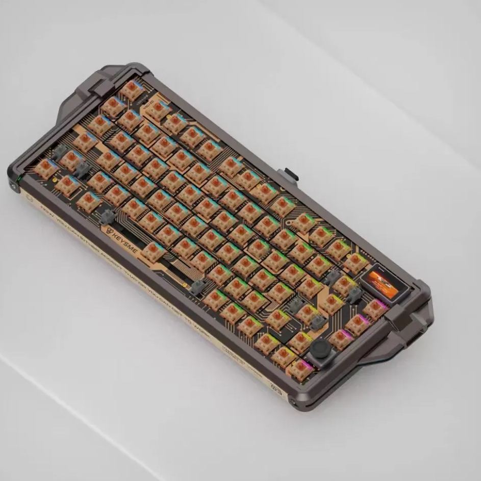 Customized Keyboard with Stainless Steel Plaque for Mars03 Alloy Spaceship - Standard Version DS00098