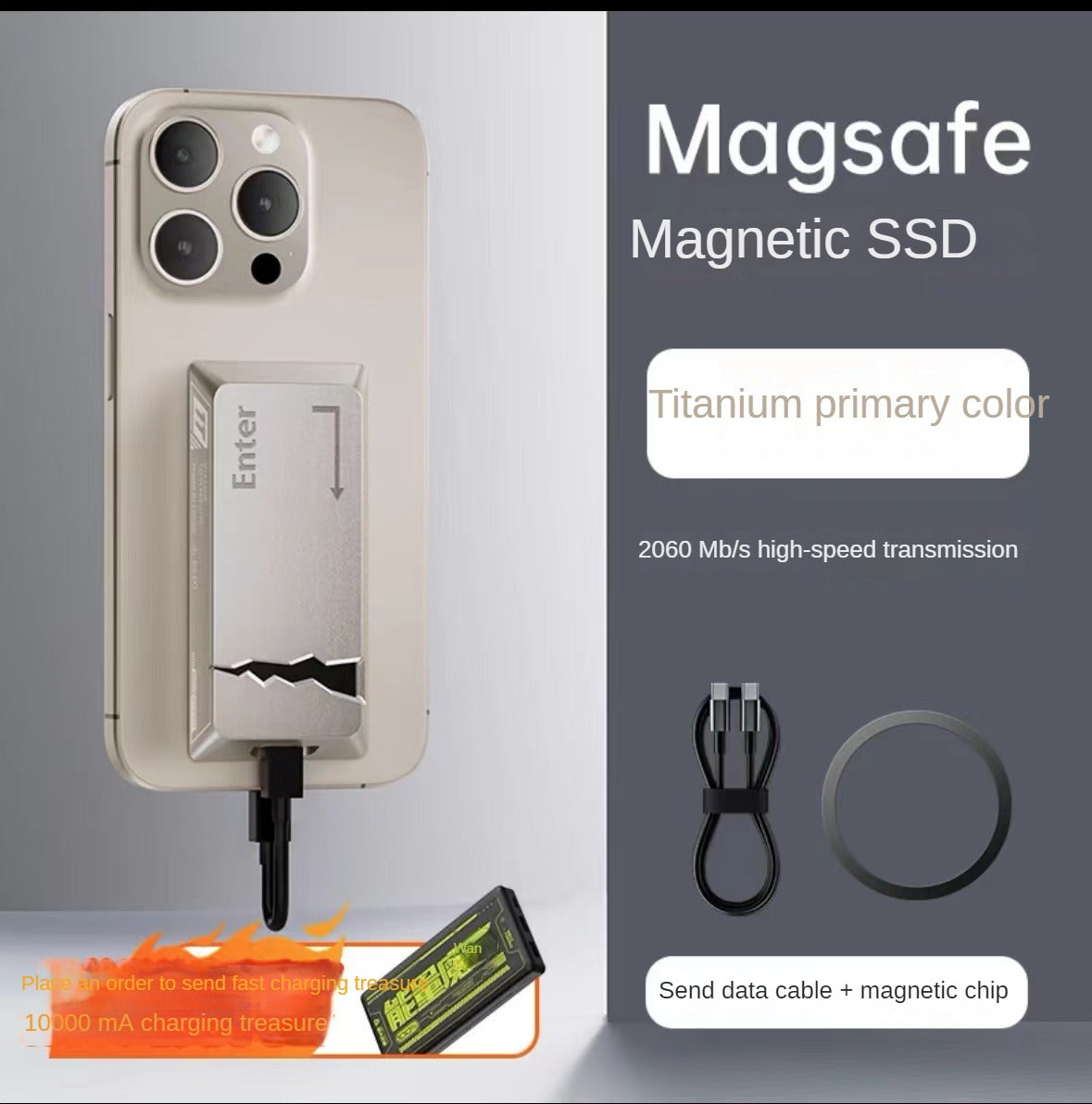 Magsafe Magnetic Portable SSD External Hard Drive DS00063