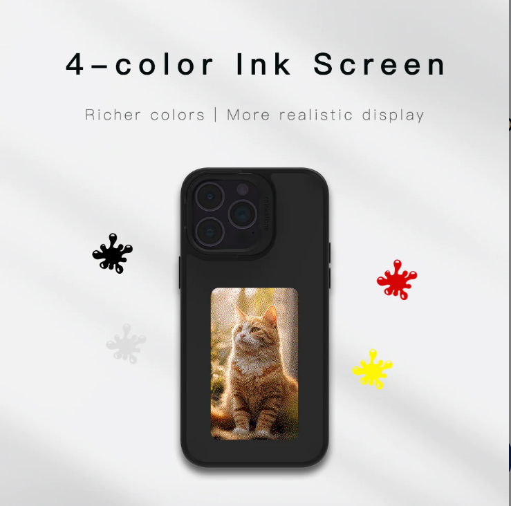 NFC Color Smart Electronic Ink Phone Case for iPhone 13/14/15 Pro/Pro Max DS00086