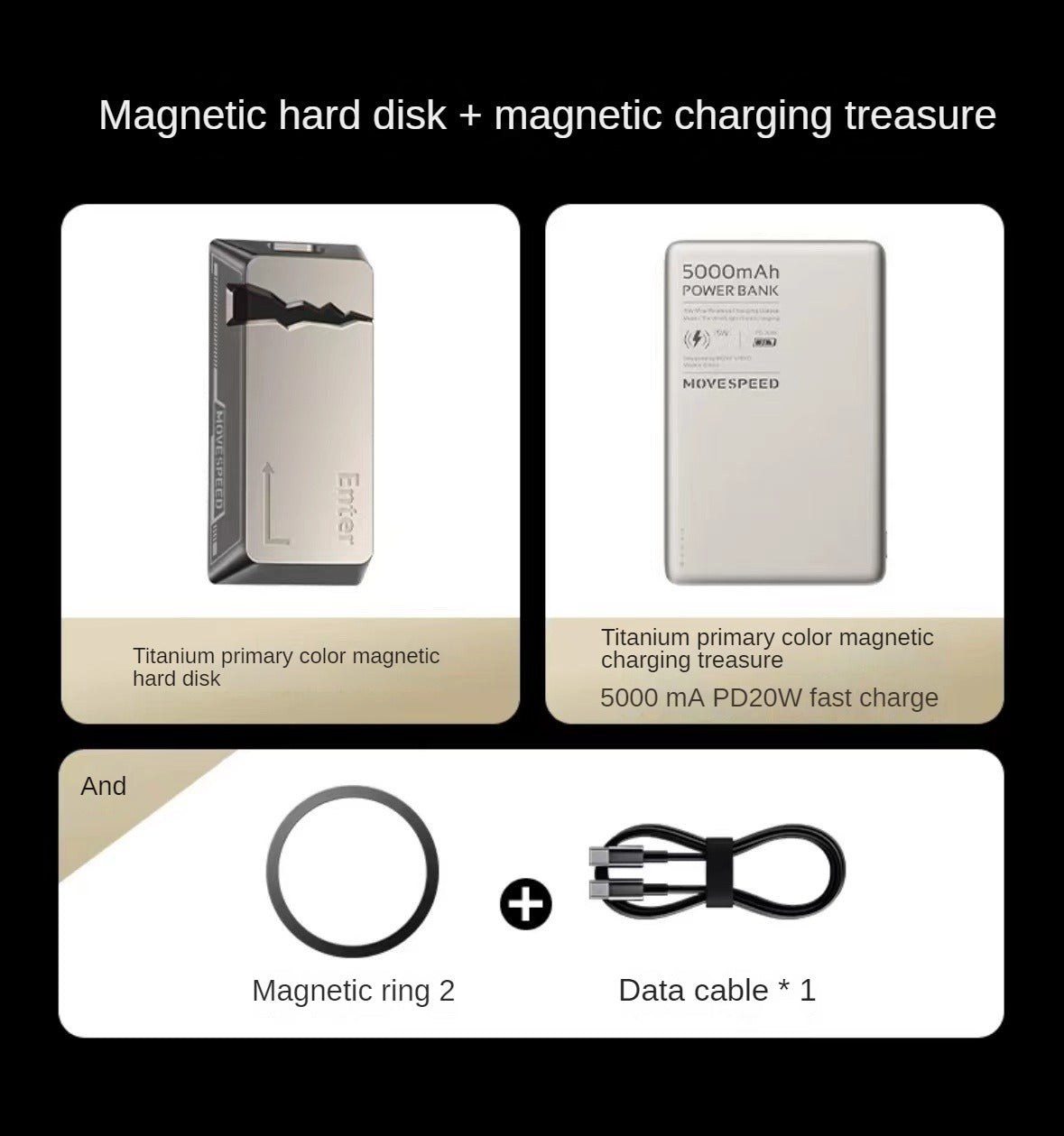 Magsafe Magnetic Portable SSD External Hard Drive DS00063