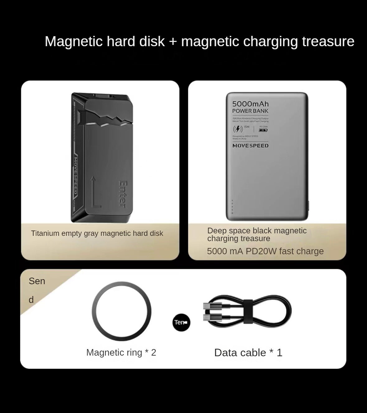 Magsafe Magnetic Portable SSD External Hard Drive DS00063