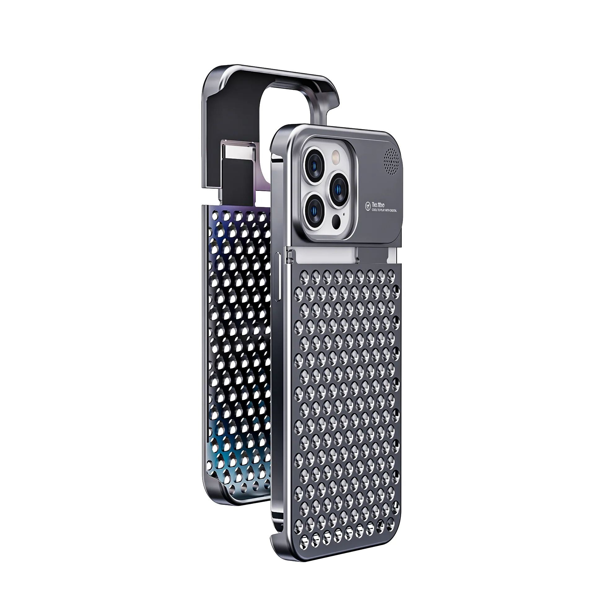 Aromatherapy phone case iphone13iPhone14 iphone15 Aluminum alloy anti-fall heat dissipation bezel slim DS00081