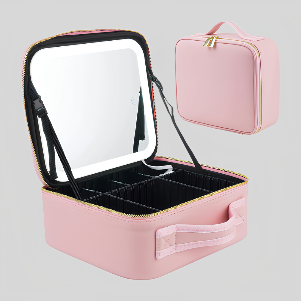 MAKEUP ORGANIZER CASE Multi-functional Makeup Bag with Mirror DS00129